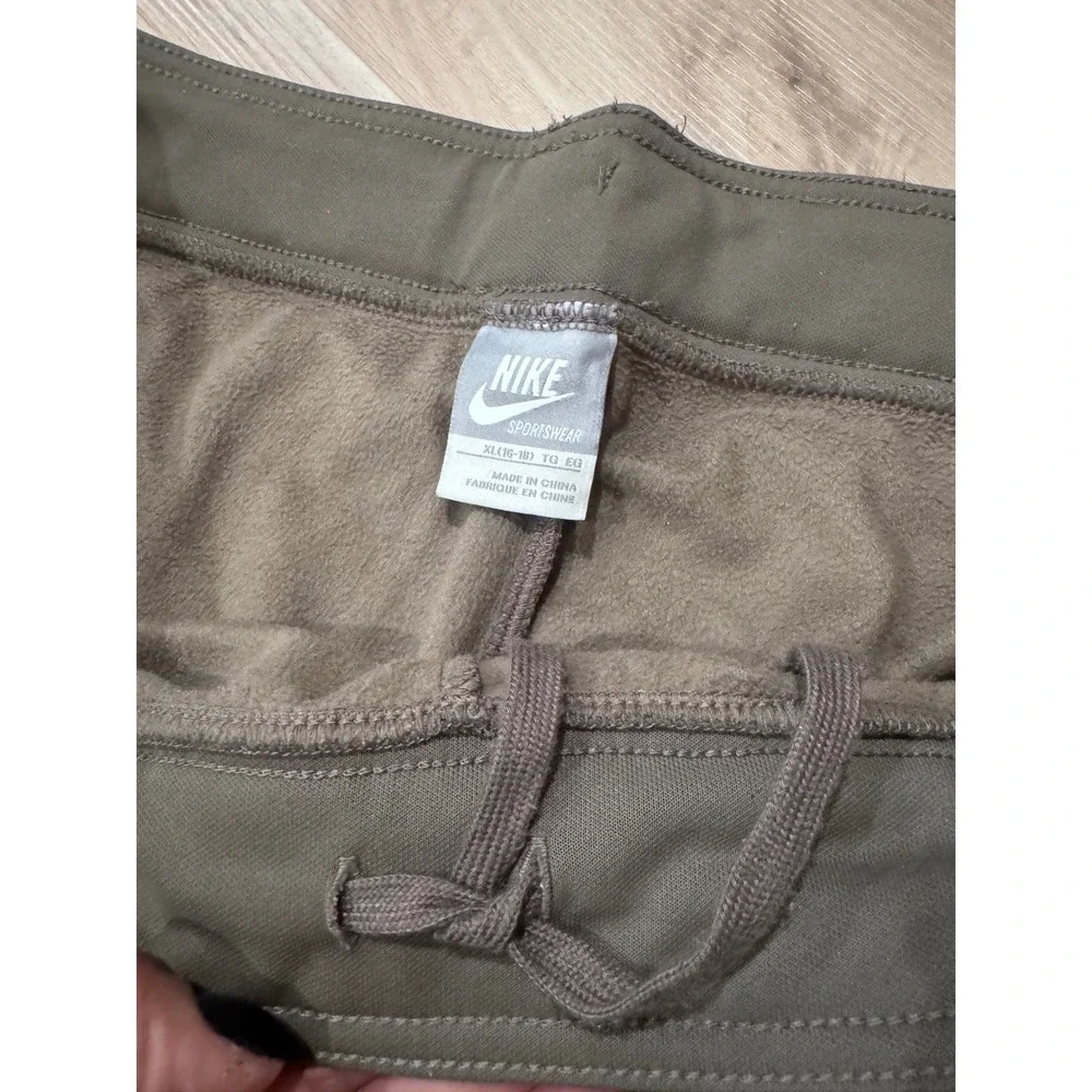 Nike Sportswear y2k Sweatpants‎ Women XL Plus Olive Green Athletic Joggers v2